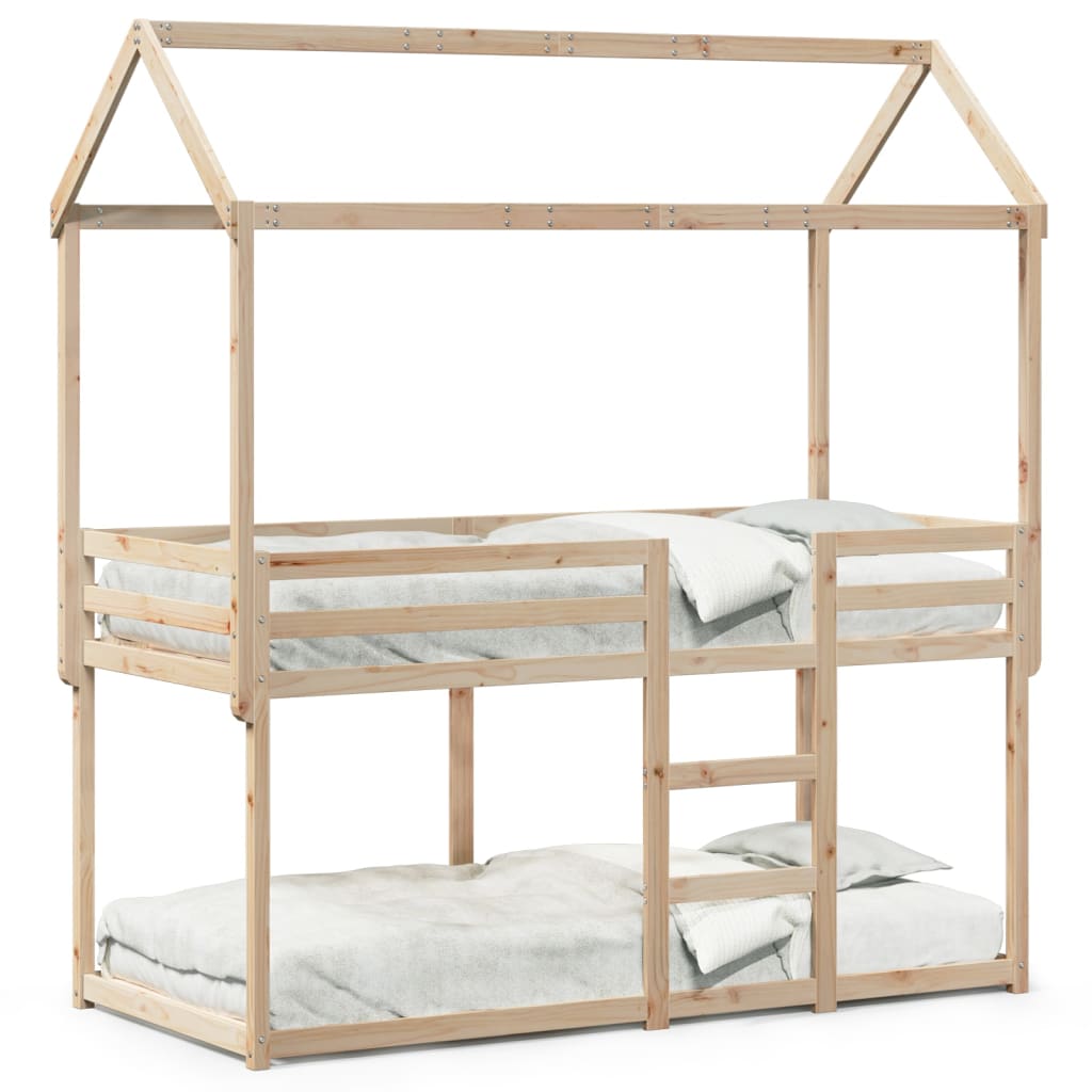 Bunk Bed without Mattress 90x190 cm Single Solid Wood Pine - Bargainia.com - 8721102670220 - 3282124