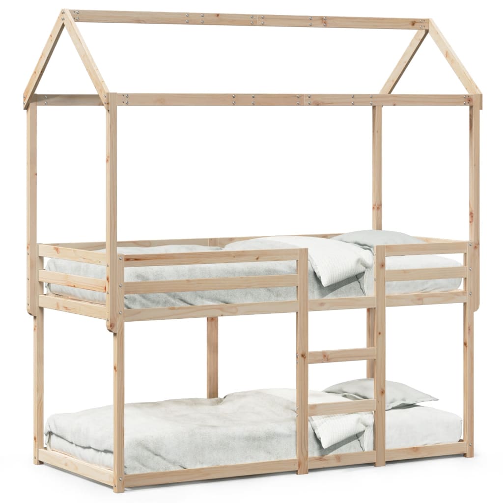 Bunk Bed without Mattress 90x190 cm Single Solid Wood Pine - Bargainia.com - 8721102670251 - 3282127