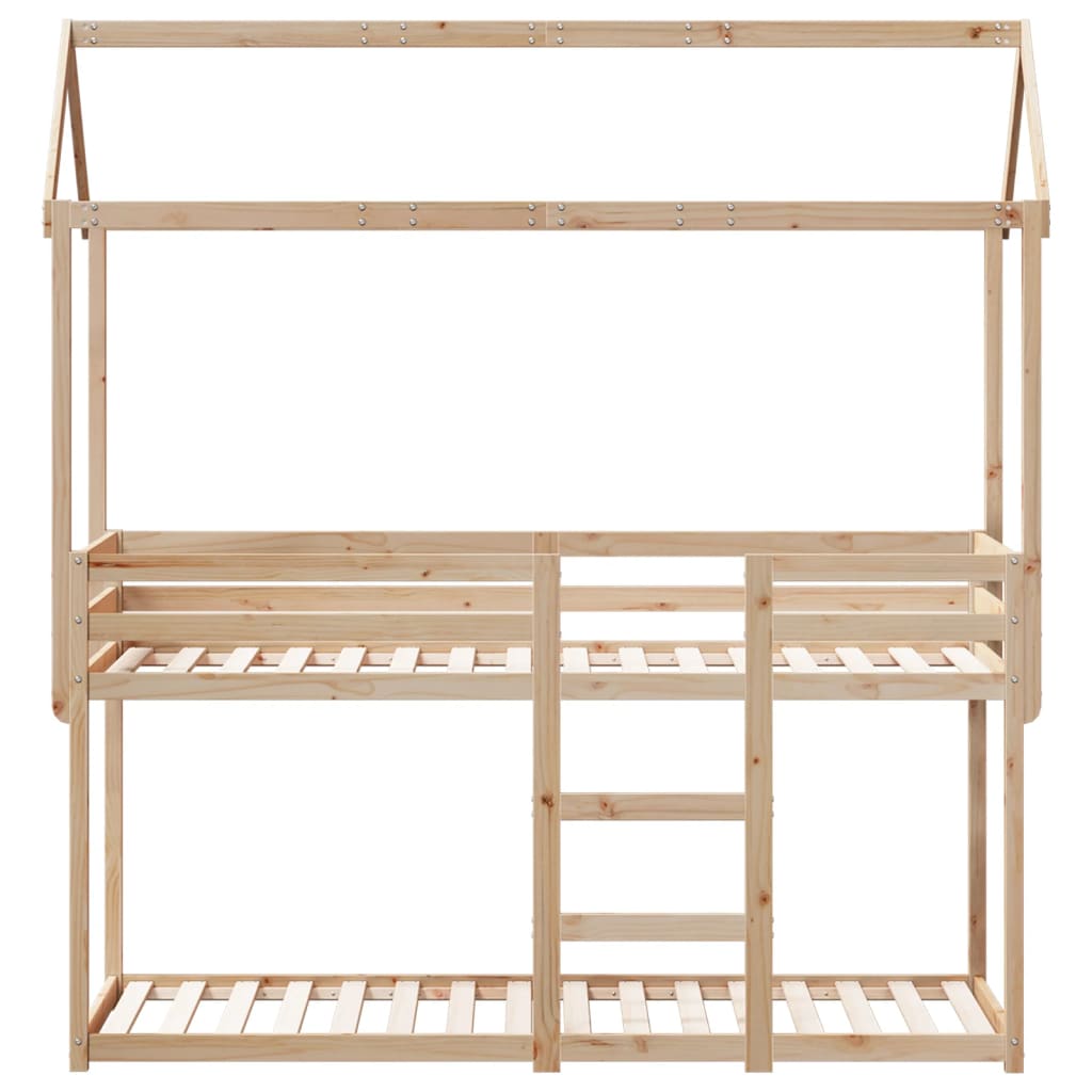 Bunk Bed without Mattress 90x190 cm Single Solid Wood Pine - Bargainia.com - 8721102670251 - 3282127