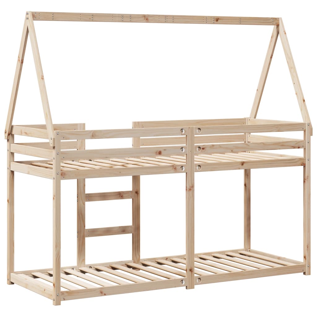 Bunk Bed without Mattress 90x200 cm Solid Wood Pine - Bargainia.com - 8721102669774 - 3282079