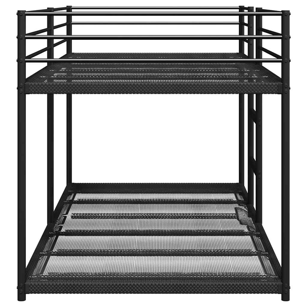 Bunk Bed without Mattress Black 80x200 cm Steel - Bargainia.com - 8721158511973 - 4019875