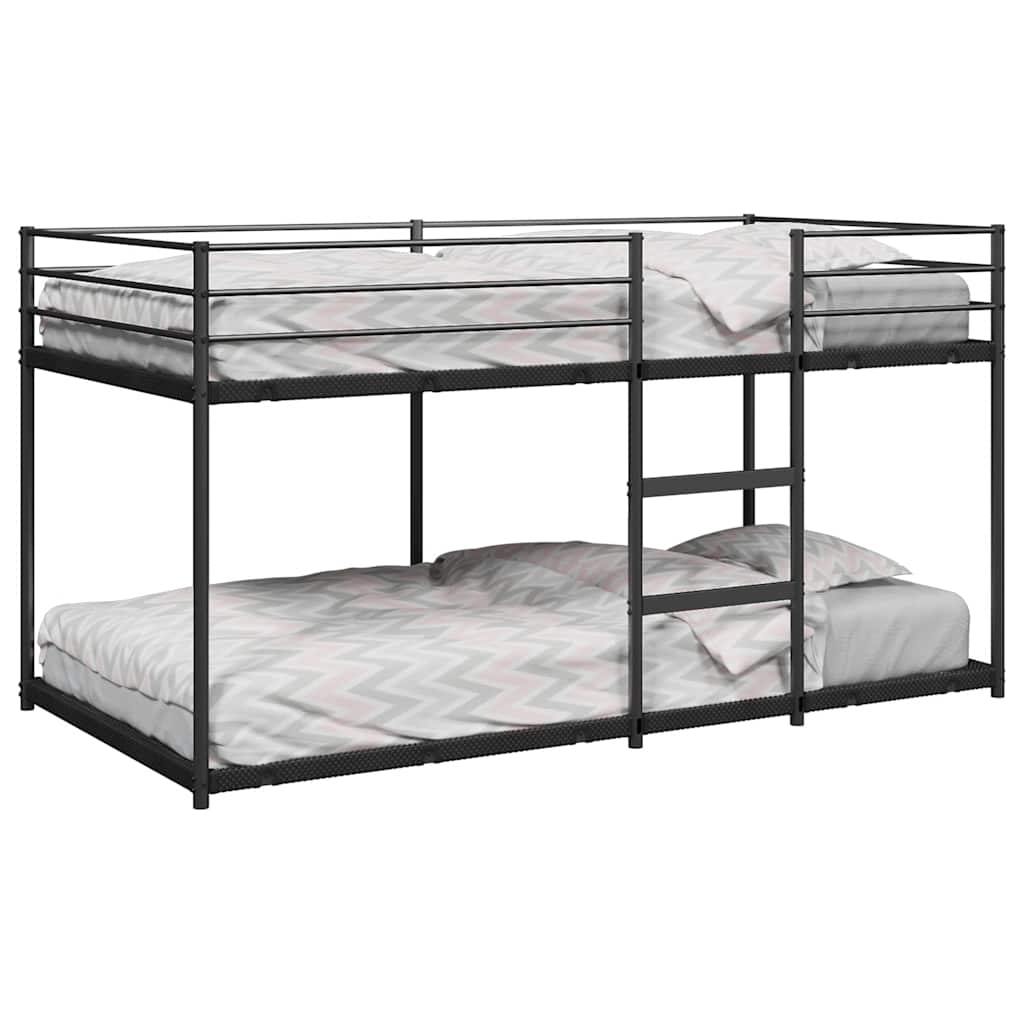 Bunk Bed without Mattress Black 80x200 cm Steel - Bargainia.com - 8721158511973 - 4019875