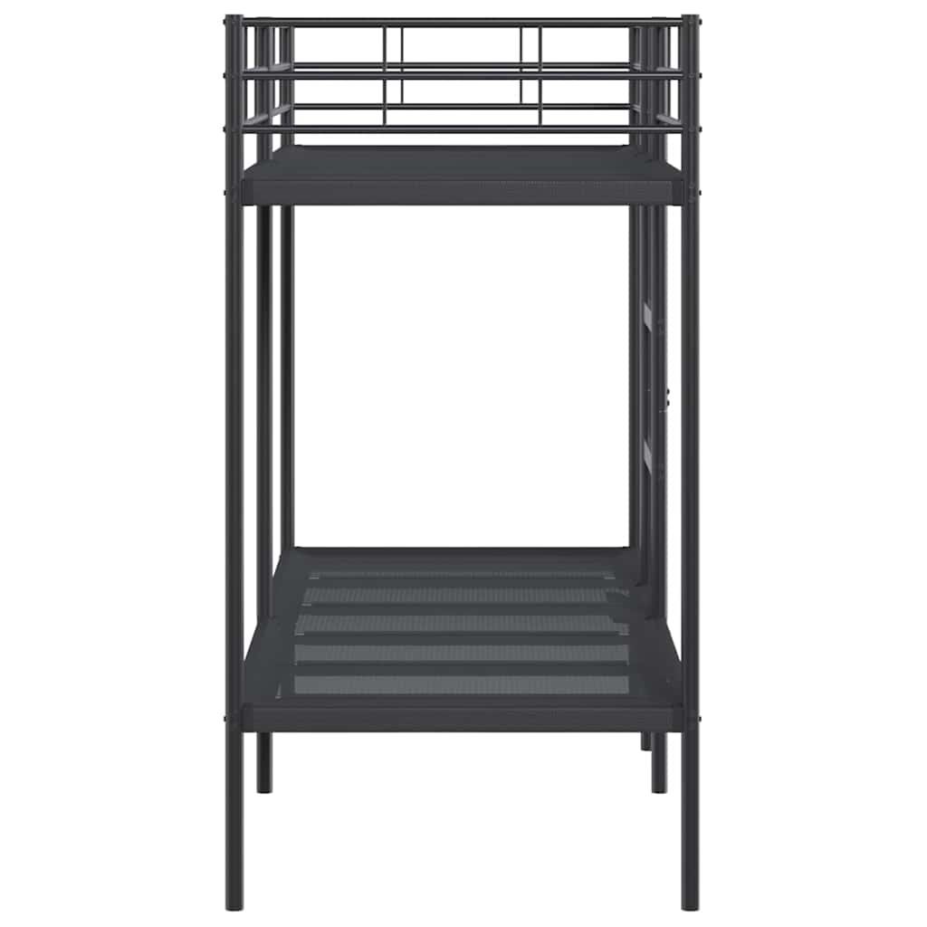 Bunk Bed without Mattress Black 80x200 cm Steel - Bargainia.com - 8721158761439 - 42000320