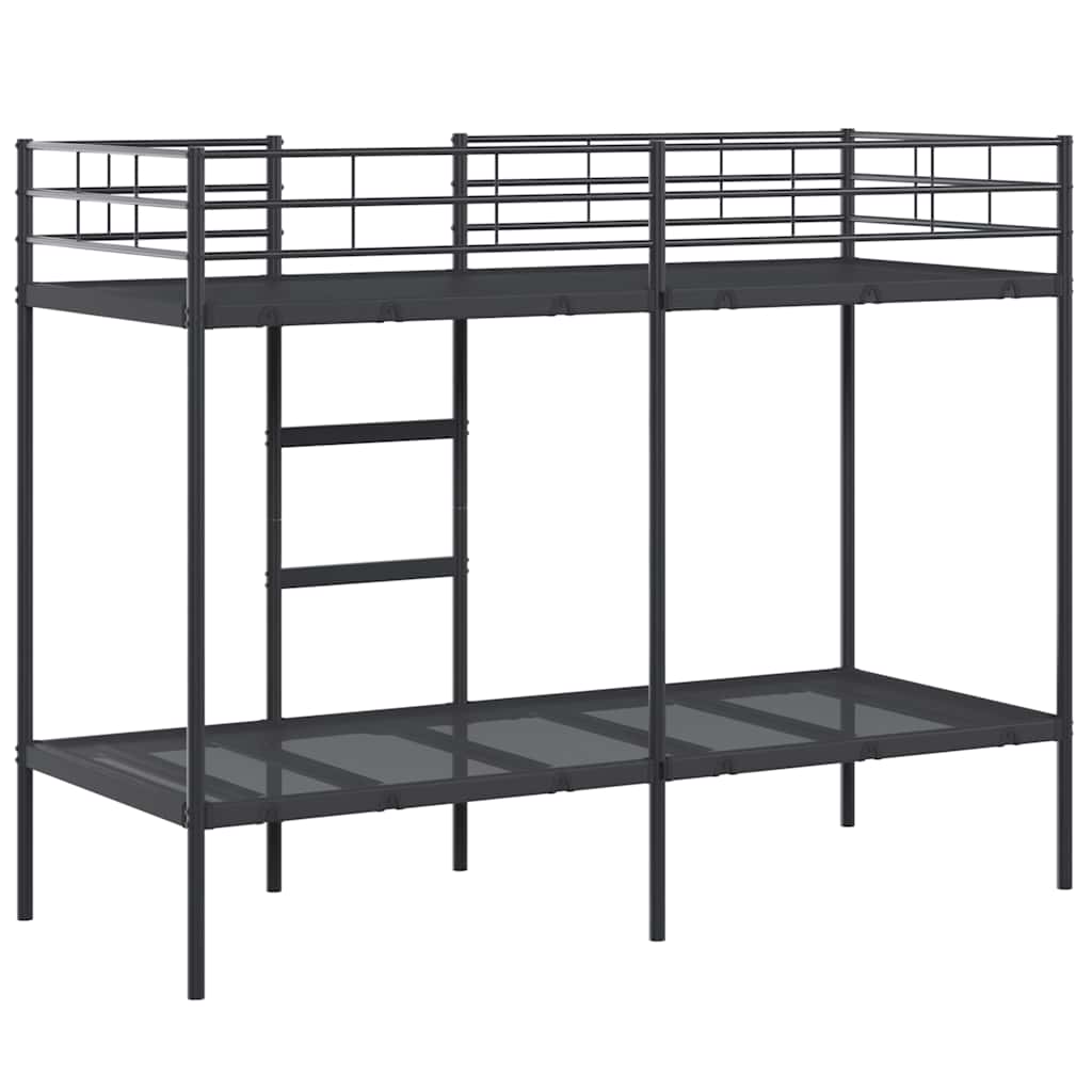 Bunk Bed without Mattress Black 80x200 cm Steel - Bargainia.com - 8721158761439 - 42000320