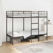 Bunk Bed without Mattress Black 80x200 cm Steel - Bargainia.com - 8721158761439 - 42000320