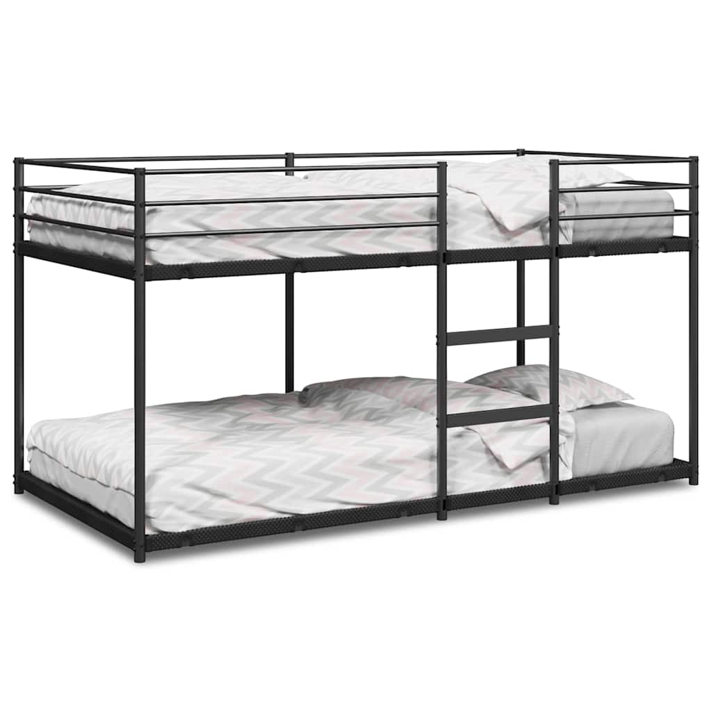 Bunk Bed without Mattress Black 90x190 cm Steel - Bargainia.com - 8721158511980 - 4019876