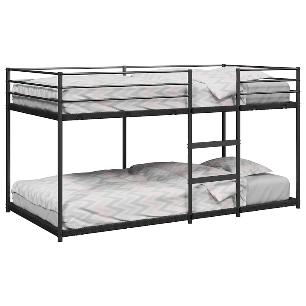 Bunk Bed without Mattress Black 90x190 cm Steel - Bargainia.com - 8721158511980 - 4019876