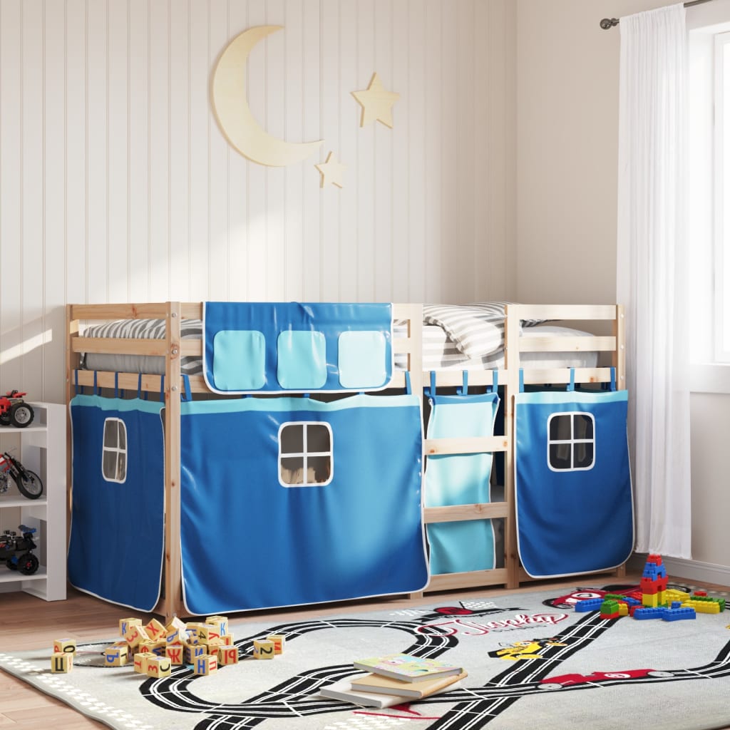 Bunk Bed without Mattress Blue 80x200 cm Solid Wood Pine - Bargainia.com - 8721102689390 - 3283899