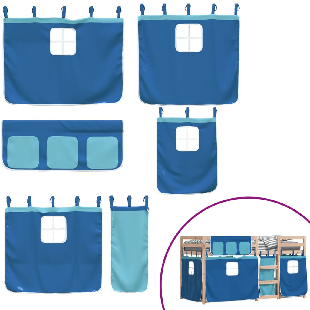 Bunk Bed without Mattress Blue 80x200 cm Solid Wood Pine - Bargainia.com - 8721102689390 - 3283899