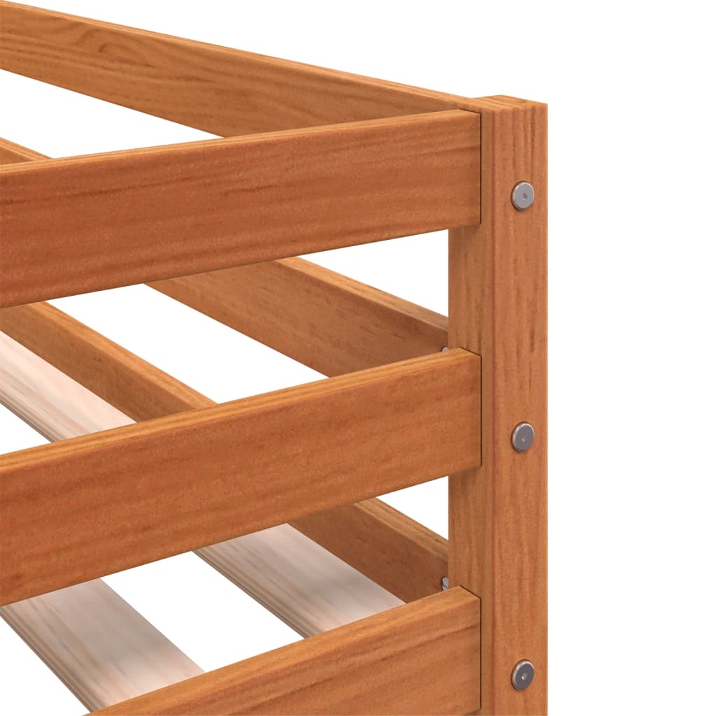 Bunk Bed without Mattress Blue 80x200 cm Solid Wood Pine - Bargainia.com - 
