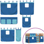 Bunk Bed without Mattress Blue 80x200 cm Solid Wood Pine - Bargainia.com - 