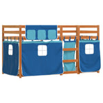 Bunk Bed without Mattress Blue 80x200 cm Solid Wood Pine - Bargainia.com - 
