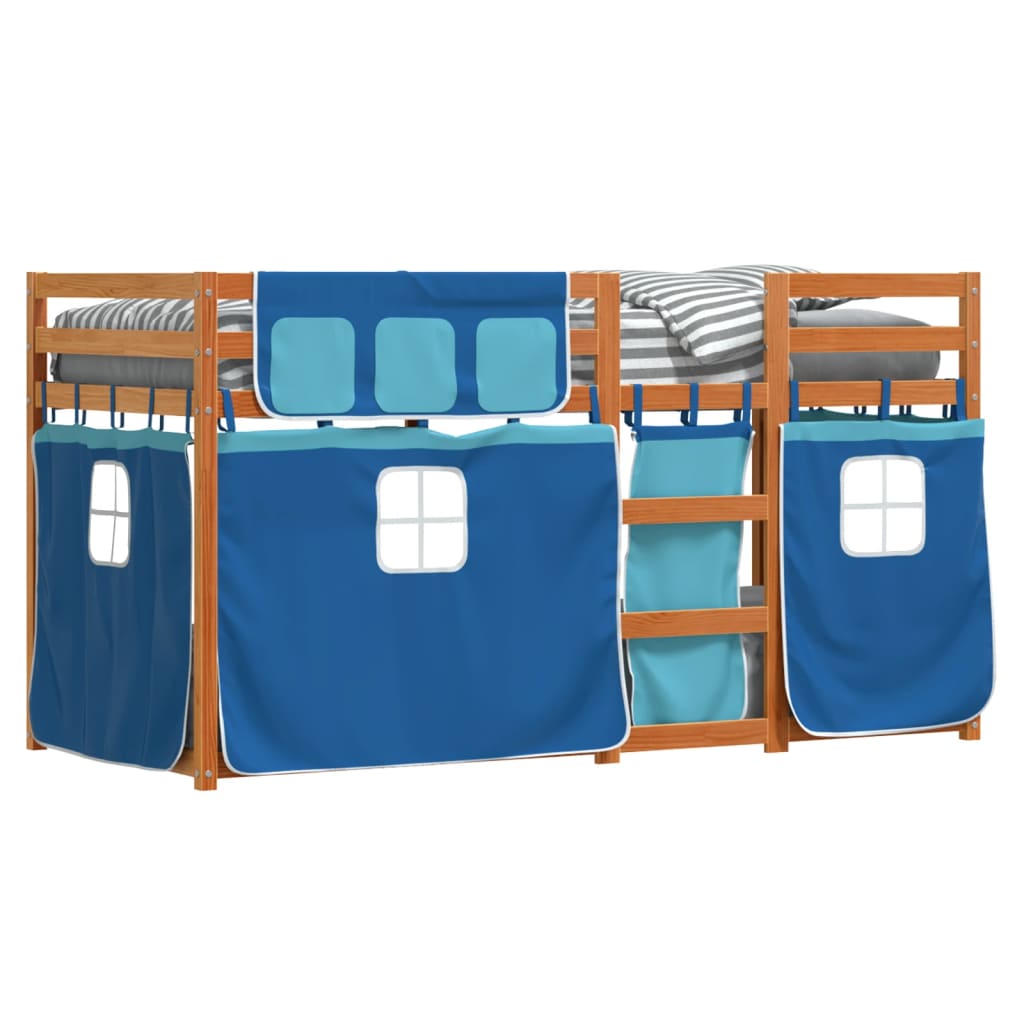 Bunk Bed without Mattress Blue 80x200 cm Solid Wood Pine - Bargainia.com - 