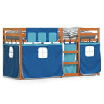 Bunk Bed without Mattress Blue 80x200 cm Solid Wood Pine - Bargainia.com - 