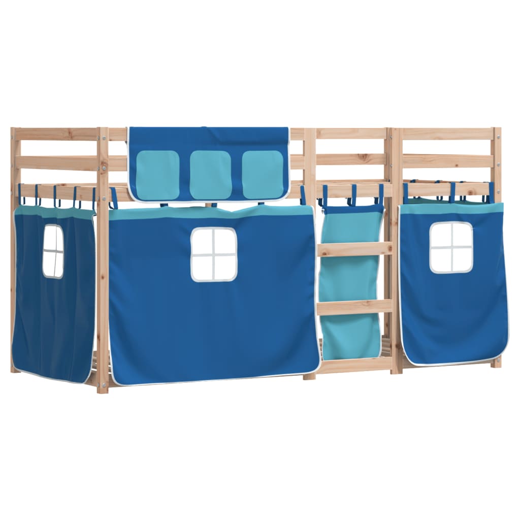 Bunk Bed without Mattress Blue 90x200 cm Solid Wood Pine - Bargainia.com - 8721102689338 - 3283893
