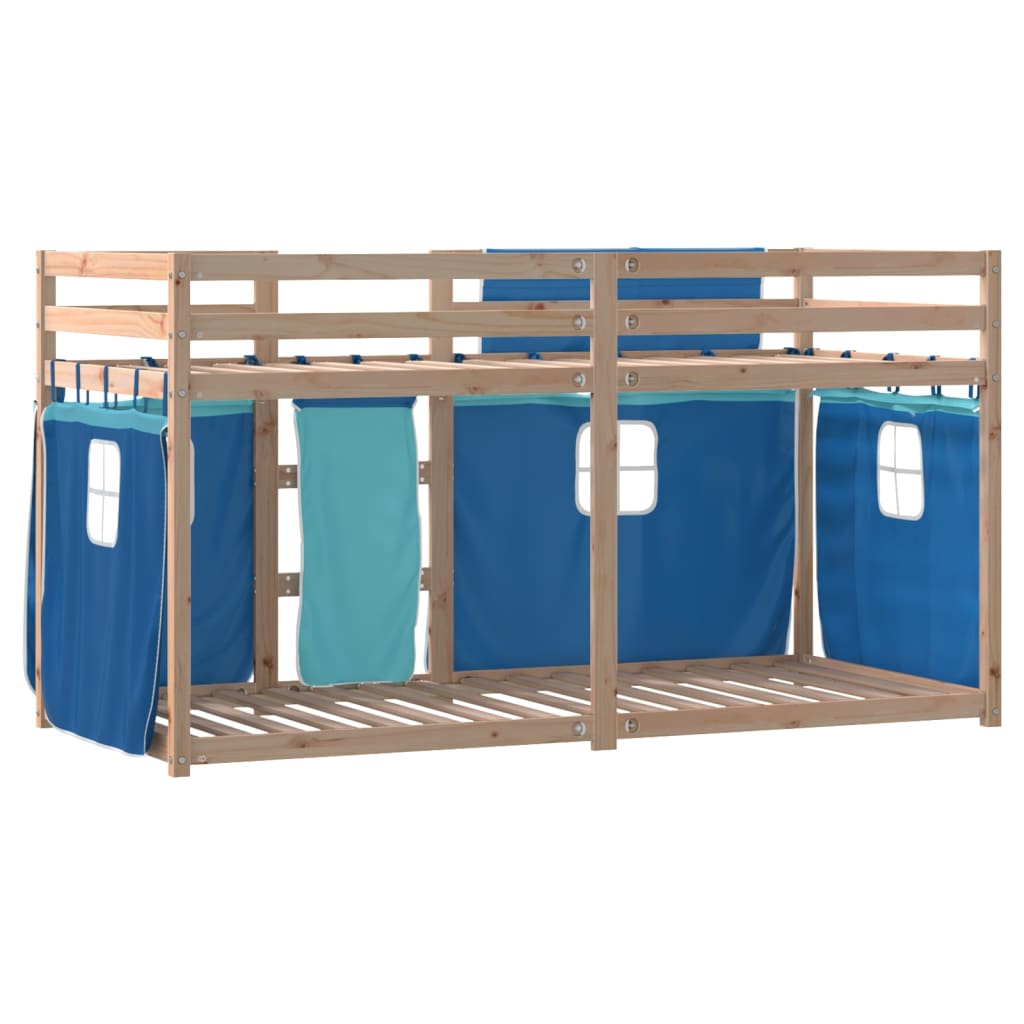 Bunk Bed without Mattress Blue 90x200 cm Solid Wood Pine - Bargainia.com - 8721102689338 - 3283893