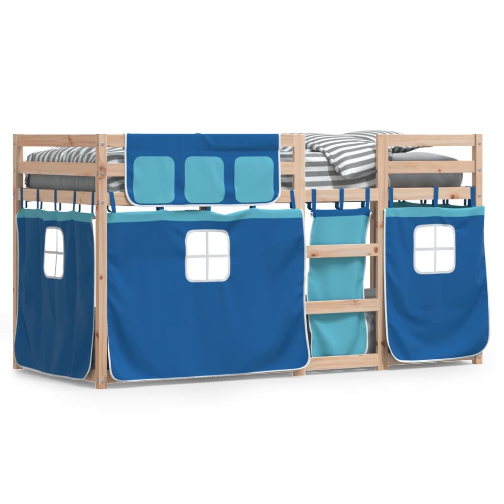 Bunk Bed without Mattress Blue 90x200 cm Solid Wood Pine - Bargainia.com - 8721102689338 - 3283893