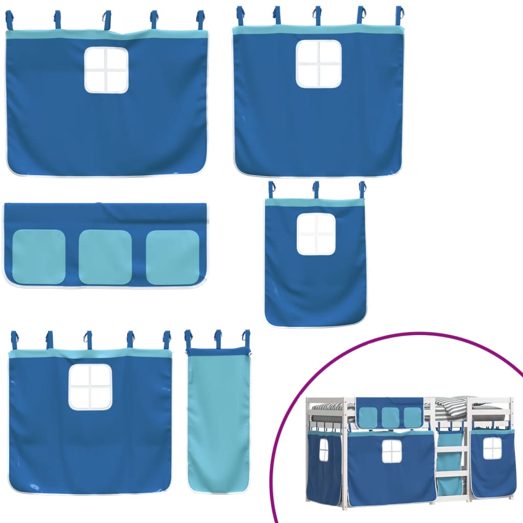 Bunk Bed without Mattress Blue 90x200 cm Solid Wood Pine - Bargainia.com - 8721102689727 - 3283932