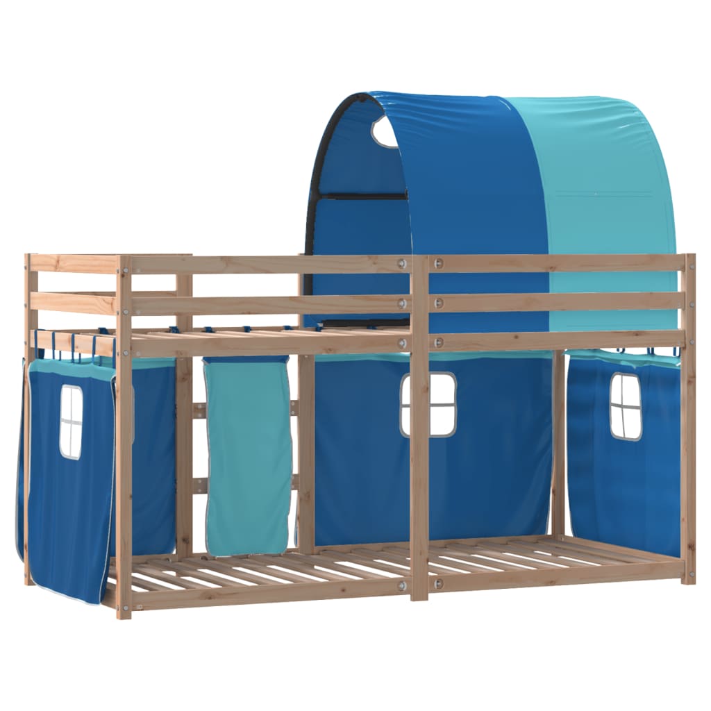 Bunk Bed without Mattress Blue 90x200 cm Solid Wood Pine - Bargainia.com - 8721102690594 - 3284019