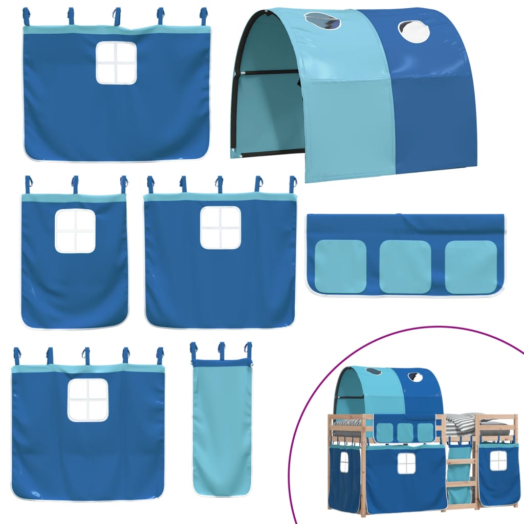 Bunk Bed without Mattress Blue 90x200 cm Solid Wood Pine - Bargainia.com - 8721102690594 - 3284019