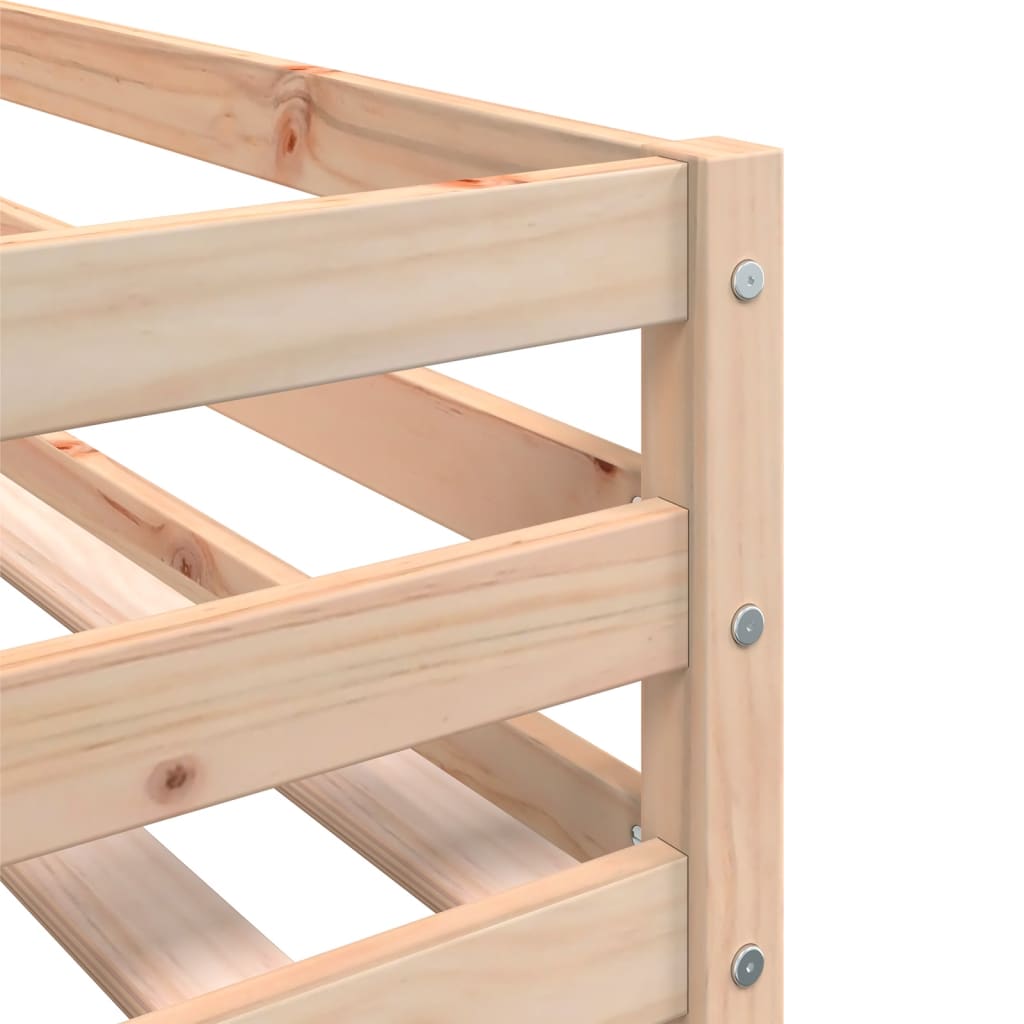 Bunk Bed without Mattress Pink 90x190 cm Single Solid Wood Pine - Bargainia.com - 8721102690693 - 3284029