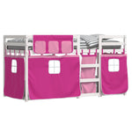 Bunk Bed without Mattress Pink 90x200 cm Solid Wood Pine - Bargainia.com - 