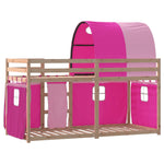 Bunk Bed without Mattress Pink 90x200 cm Solid Wood Pine - Bargainia.com - 