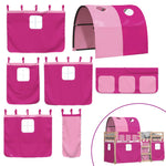 Bunk Bed without Mattress Pink 90x200 cm Solid Wood Pine - Bargainia.com - 