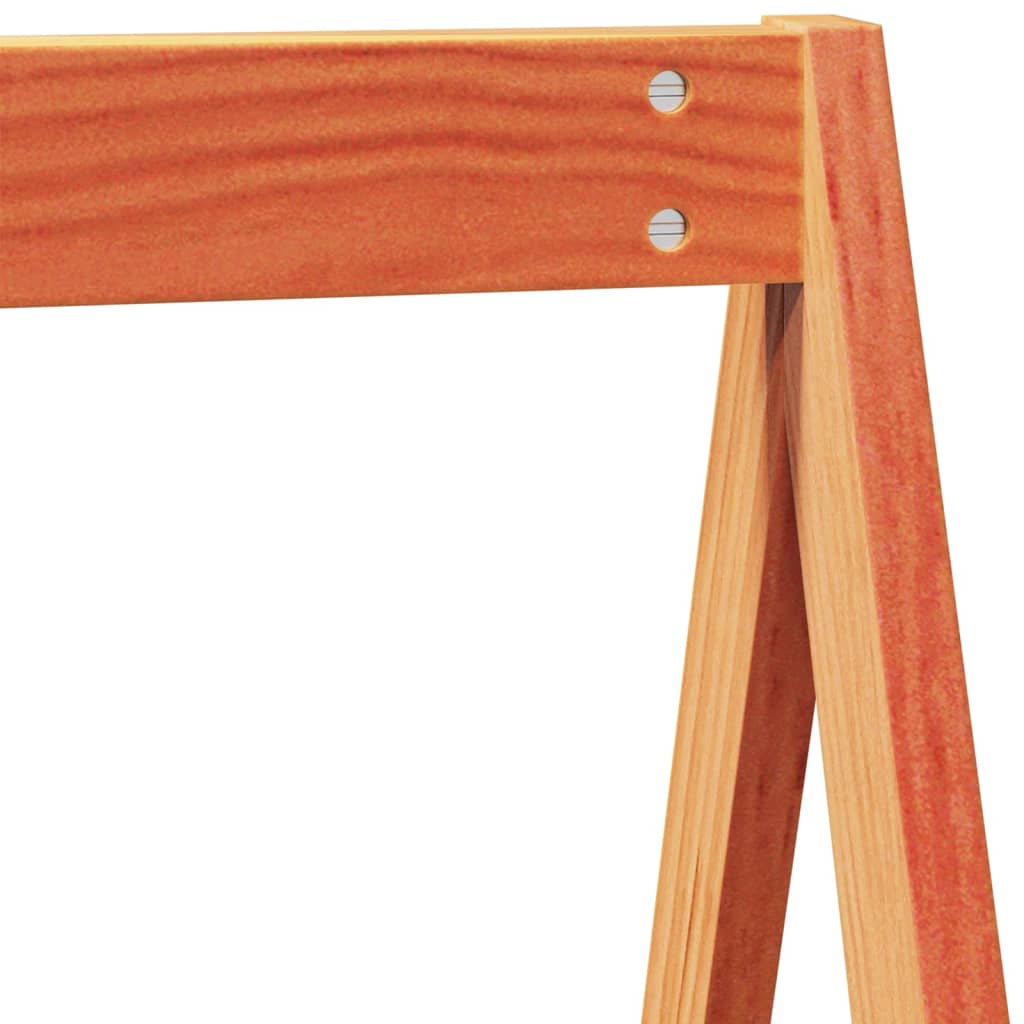 Bunk Bed without Mattress Wax Brown 75x190 cm Small Single Solid Wood Pine - Bargainia.com - 8721102669897 - 3282091