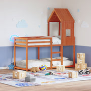 Bunk Bed without Mattress Wax Brown 80x200 cm Solid Wood Pine - Bargainia.com - 8721102668944 - 3281996