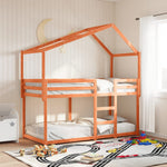 Bunk Bed without Mattress Wax Brown 80x200 cm Solid Wood Pine - Bargainia.com - 