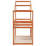 Bunk Bed without Mattress Wax Brown 80x200 cm Solid Wood Pine - Bargainia.com - 