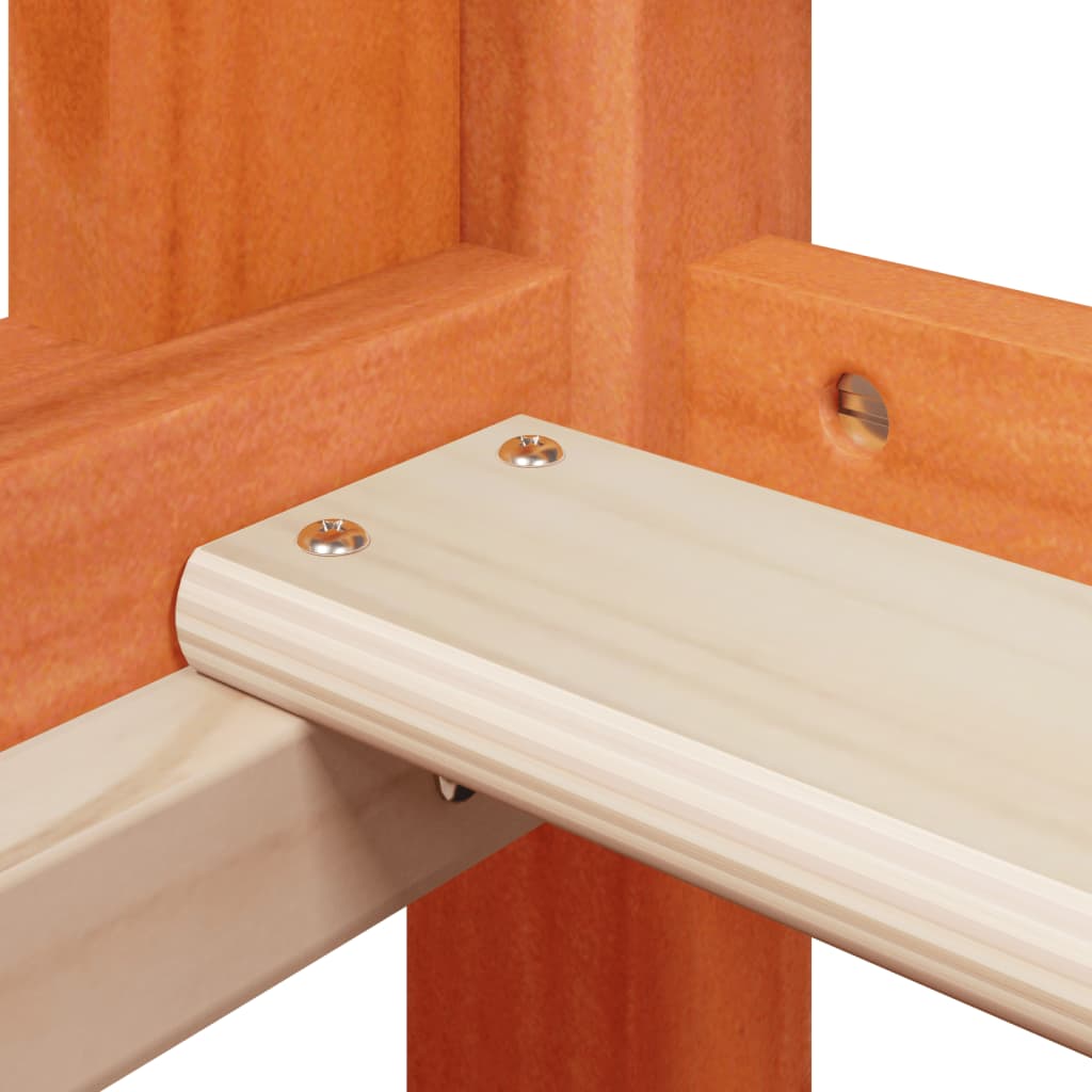 Bunk Bed without Mattress Wax Brown 90x200 cm Solid Wood Pine - Bargainia.com - 8721102668616 - 3281963