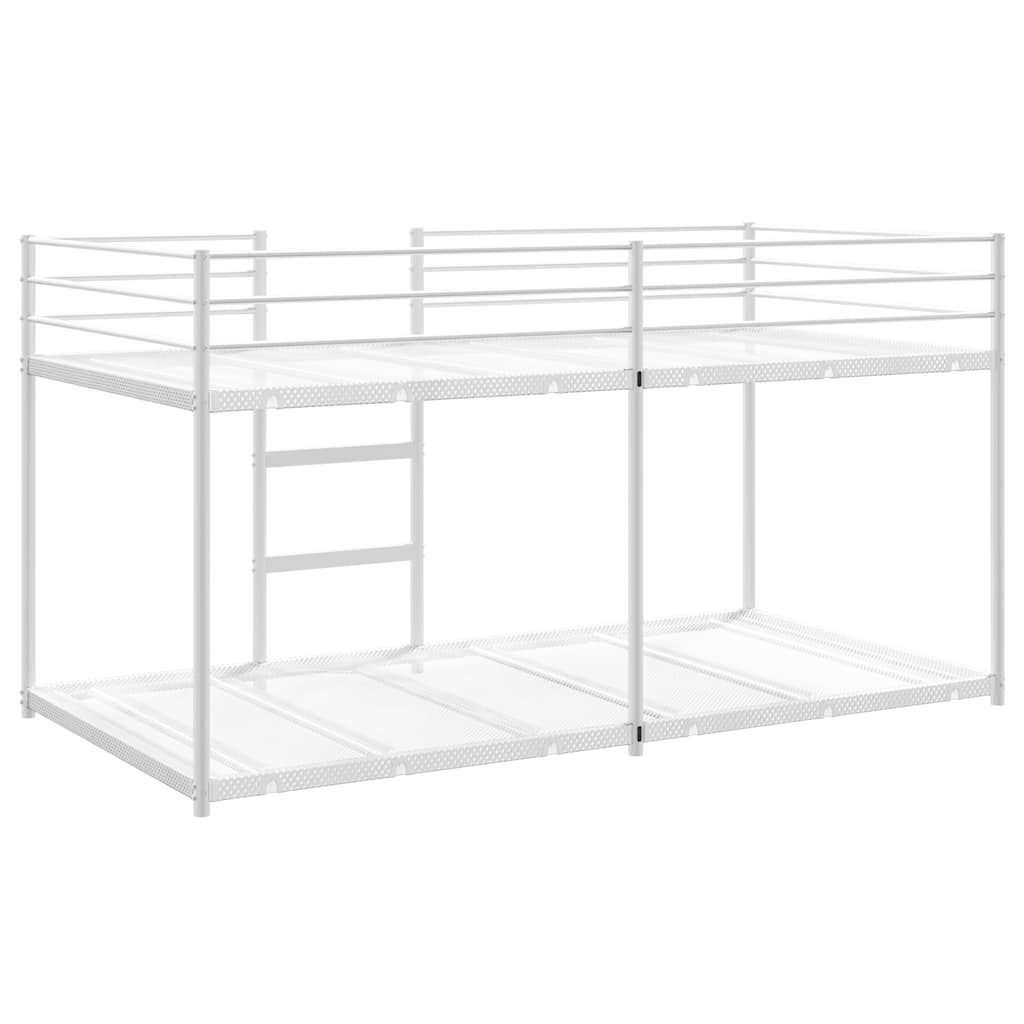 Bunk Bed without Mattress White 100x200 cm Steel - Bargainia.com - 8721158512086 - 4019886