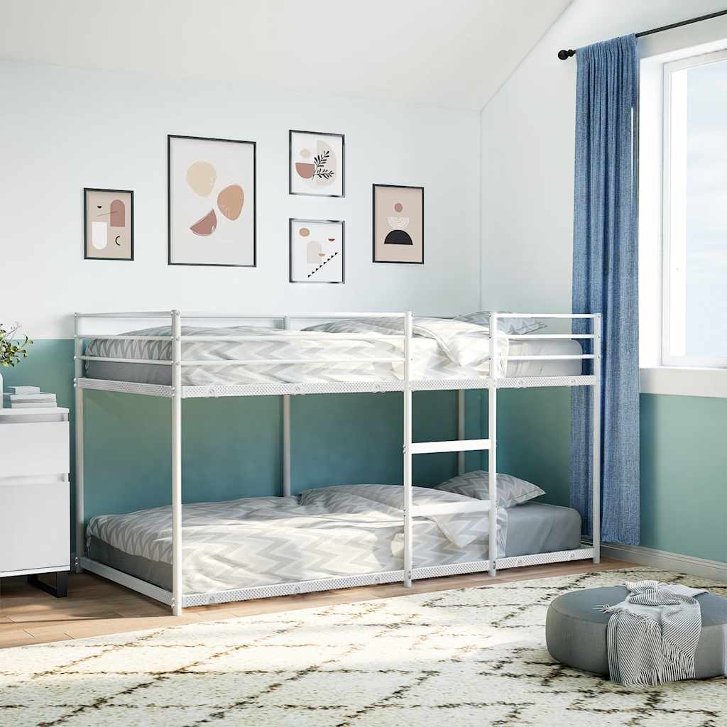 Bunk Bed without Mattress White 100x200 cm Steel - Bargainia.com - 8721158512086 - 4019886