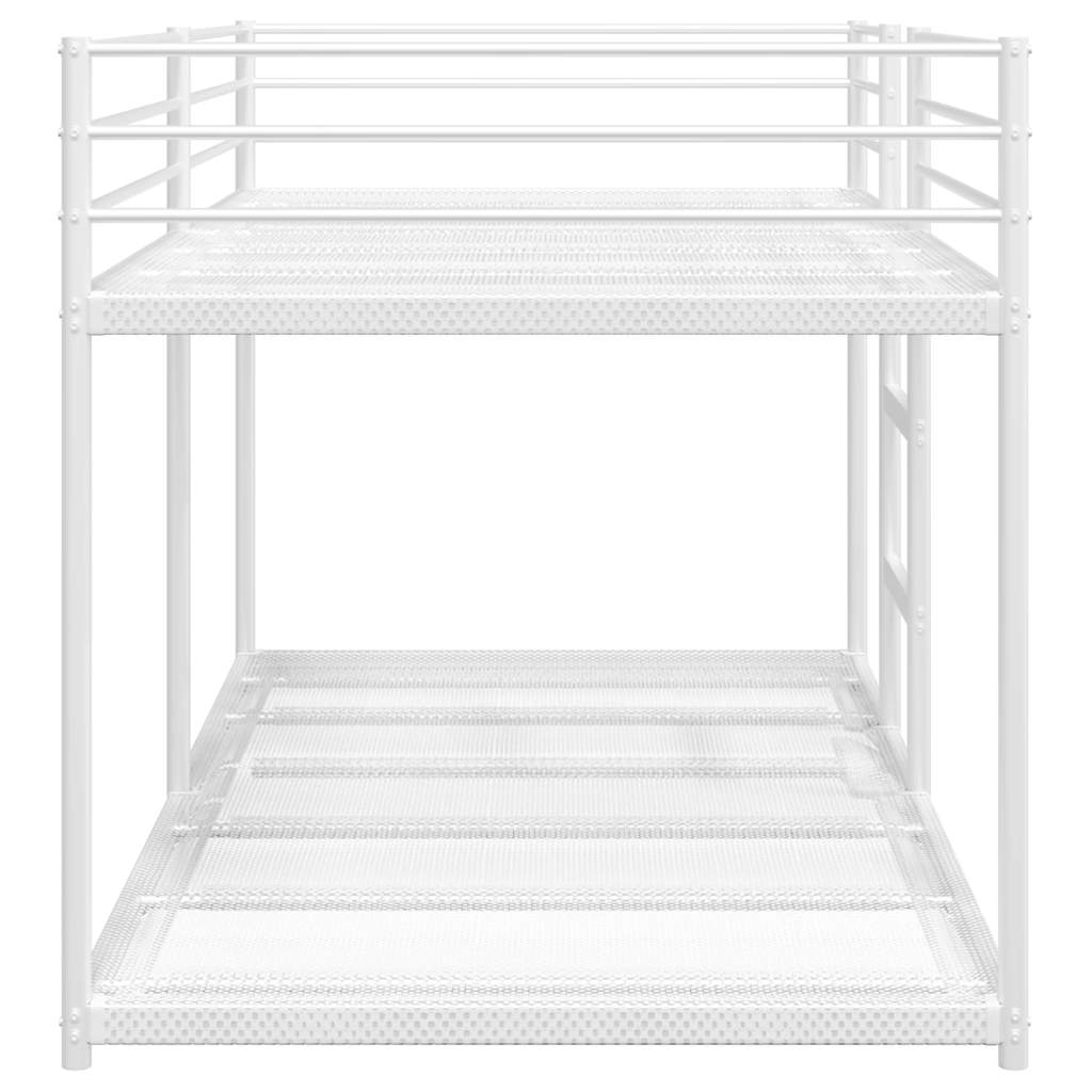 Bunk Bed without Mattress White 75x190 cm Steel - Bargainia.com - 8721158512031 - 4019881