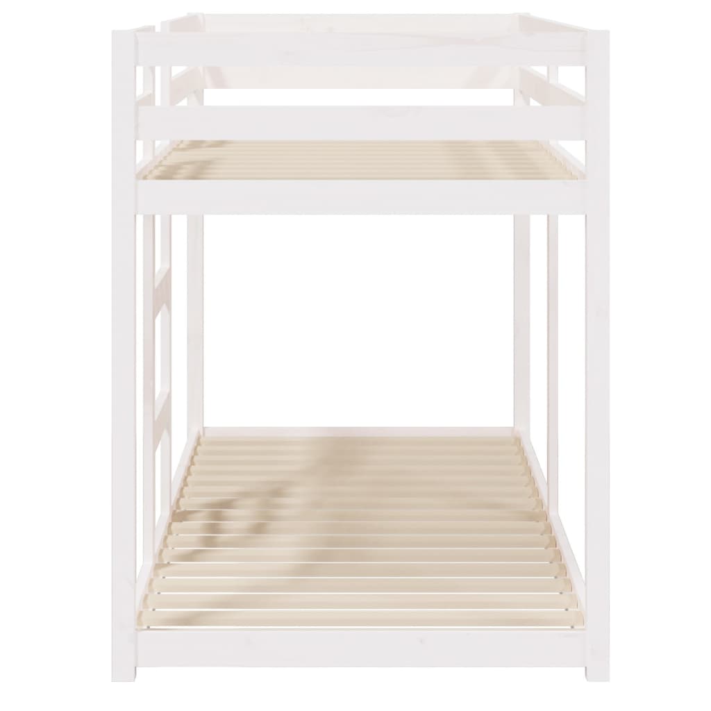 Bunk Bed without Mattress White 80x200 cm Solid Wood Pine - Bargainia.com - 8720287215301 - 821650