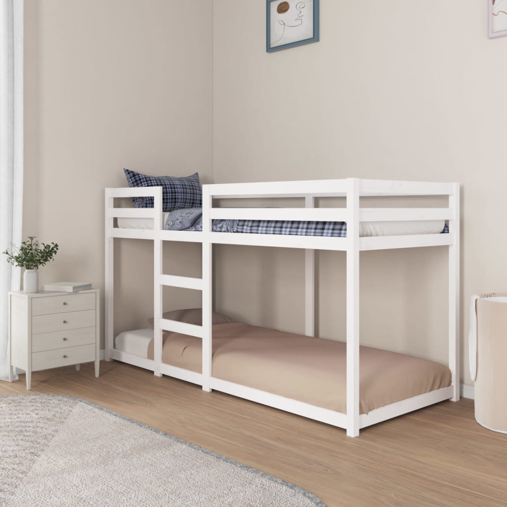 Bunk Bed without Mattress White 80x200 cm Solid Wood Pine - Bargainia.com - 8720287215301 - 821650