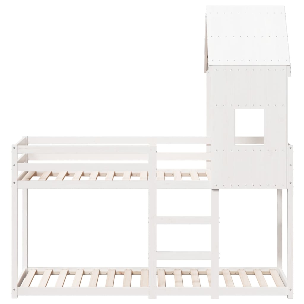 Bunk Bed without Mattress White 80x200 cm Solid Wood Pine - Bargainia.com - 8721102668937 - 3281995