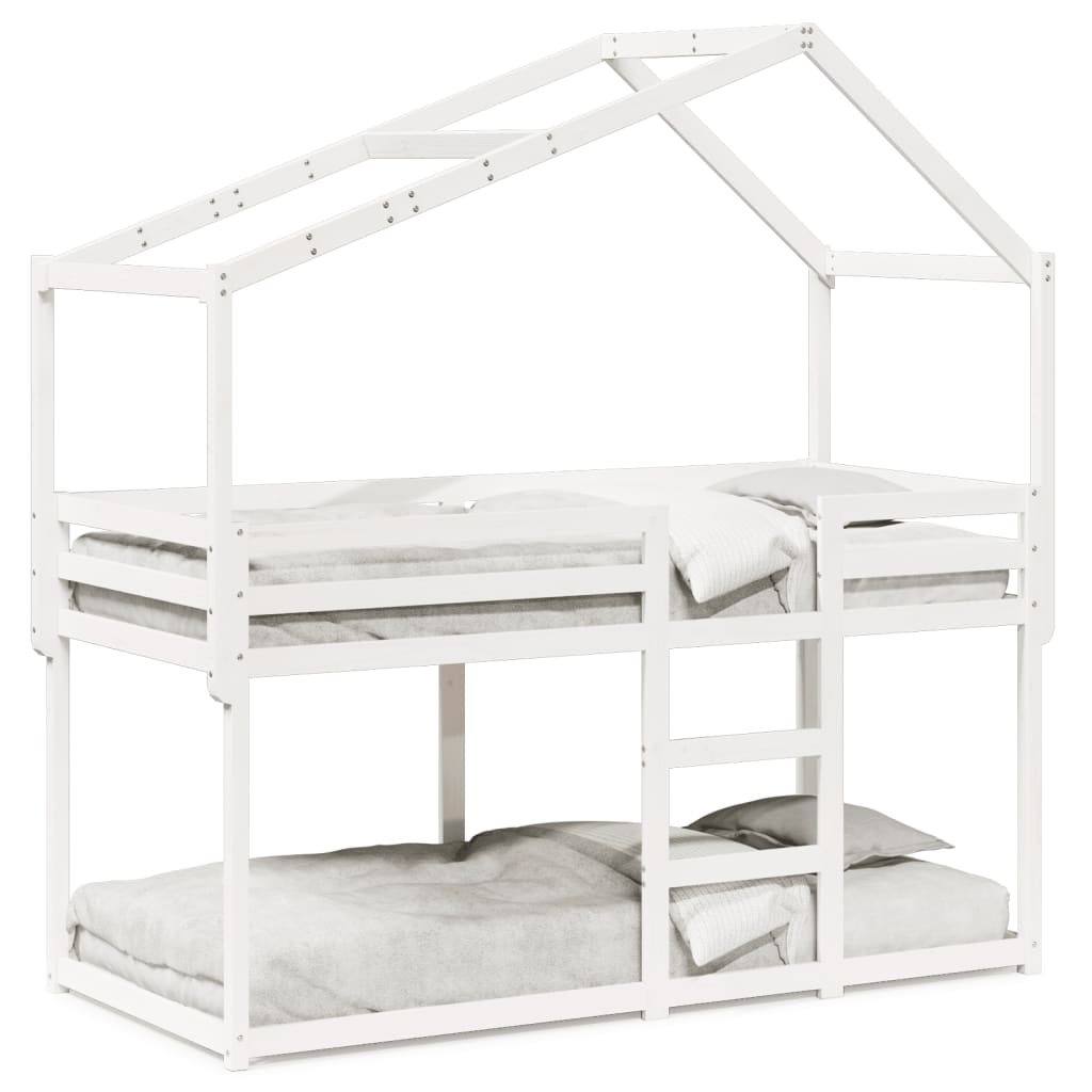 Bunk Bed without Mattress White 80x200 cm Solid Wood Pine - Bargainia.com - 8721102669408 - 3282042
