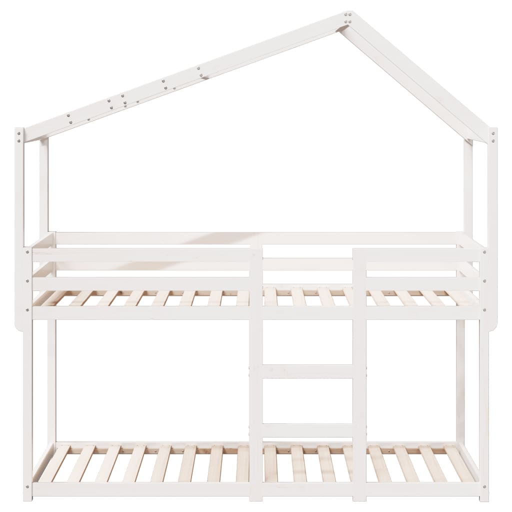 Bunk Bed without Mattress White 80x200 cm Solid Wood Pine - Bargainia.com - 8721102669408 - 3282042