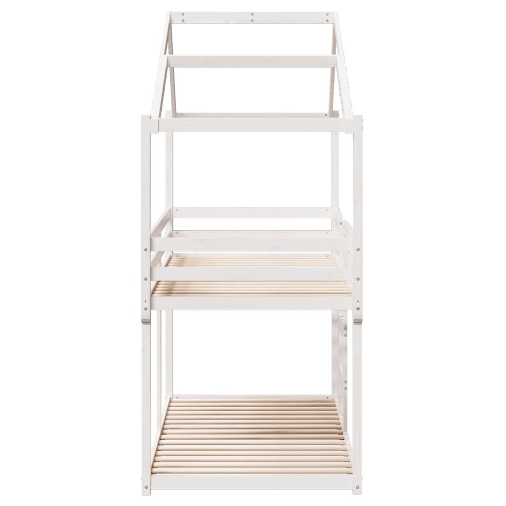Bunk Bed without Mattress White 80x200 cm Solid Wood Pine - Bargainia.com - 8721102669408 - 3282042