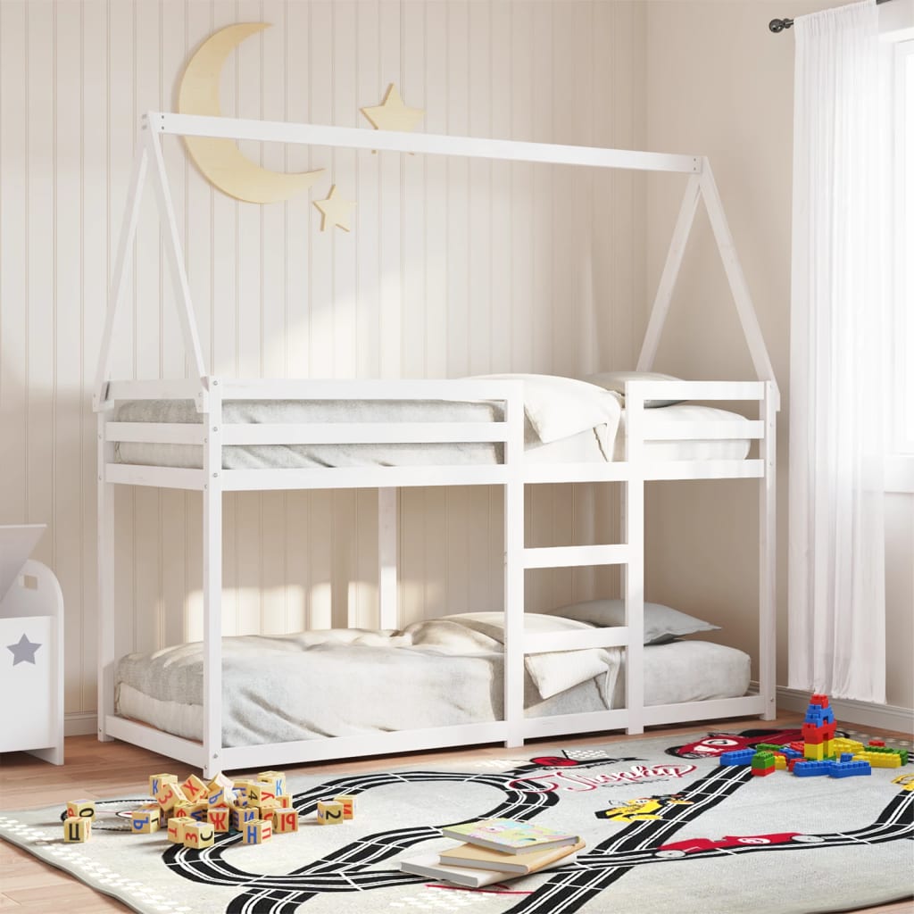 Bunk Bed without Mattress White 80x200 cm Solid Wood Pine - Bargainia.com - 8721102669804 - 3282082
