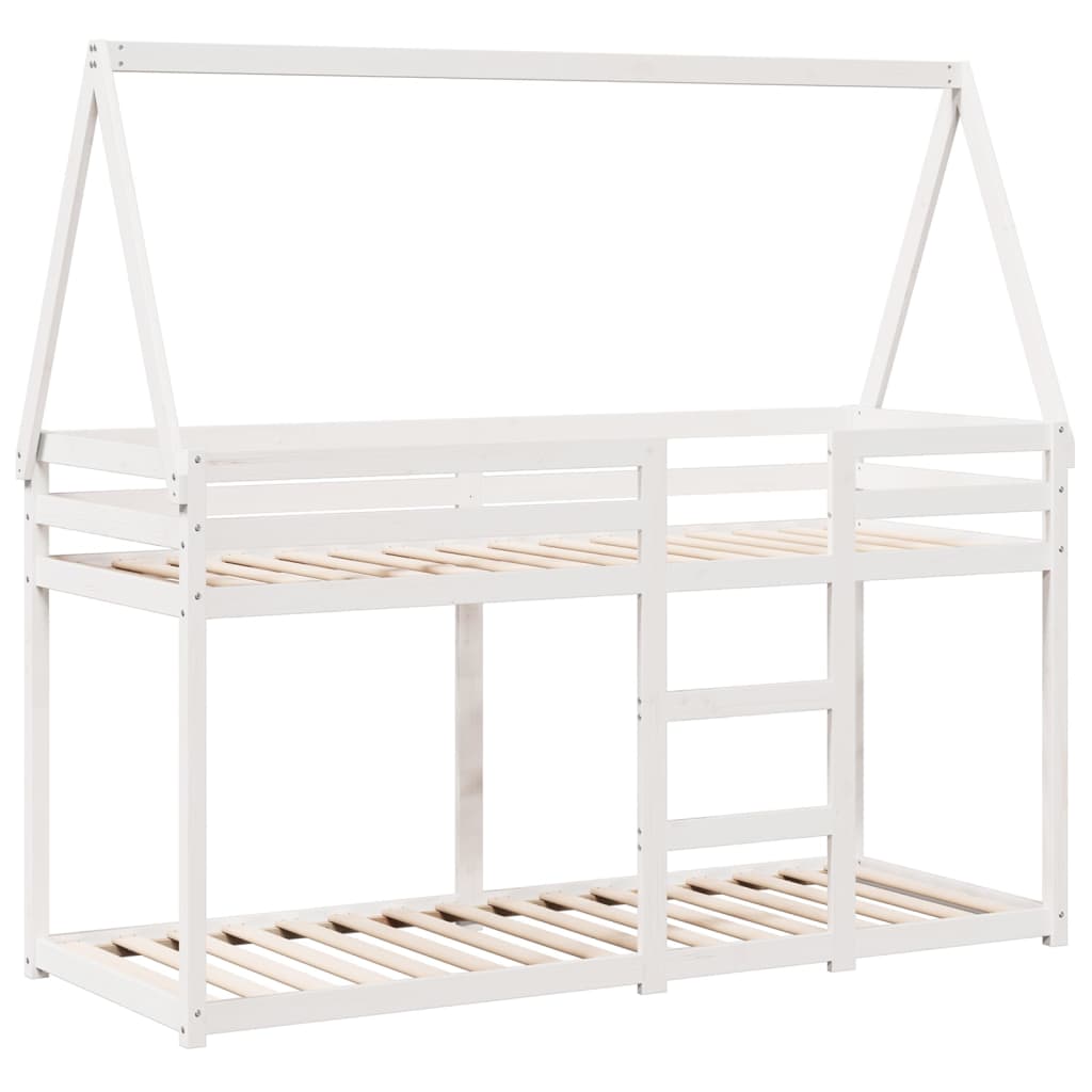 Bunk Bed without Mattress White 80x200 cm Solid Wood Pine - Bargainia.com - 8721102669804 - 3282082