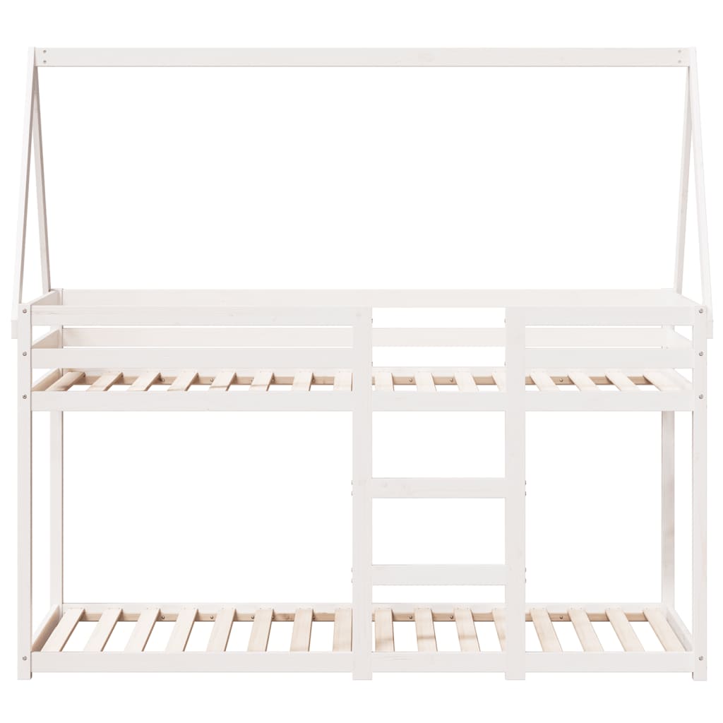 Bunk Bed without Mattress White 80x200 cm Solid Wood Pine - Bargainia.com - 8721102669804 - 3282082