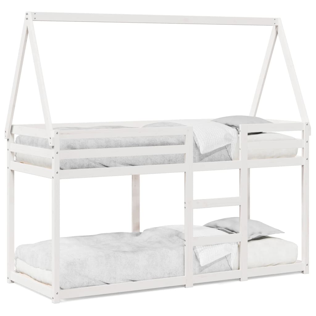 Bunk Bed without Mattress White 80x200 cm Solid Wood Pine - Bargainia.com - 8721102669804 - 3282082