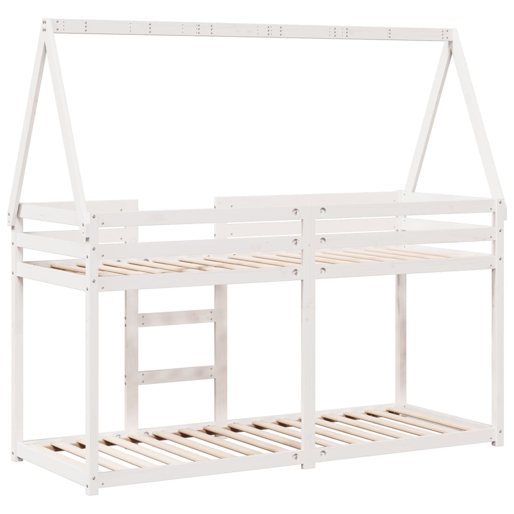 Bunk Bed without Mattress White 80x200 cm Solid Wood Pine - Bargainia.com - 8721102669804 - 3282082