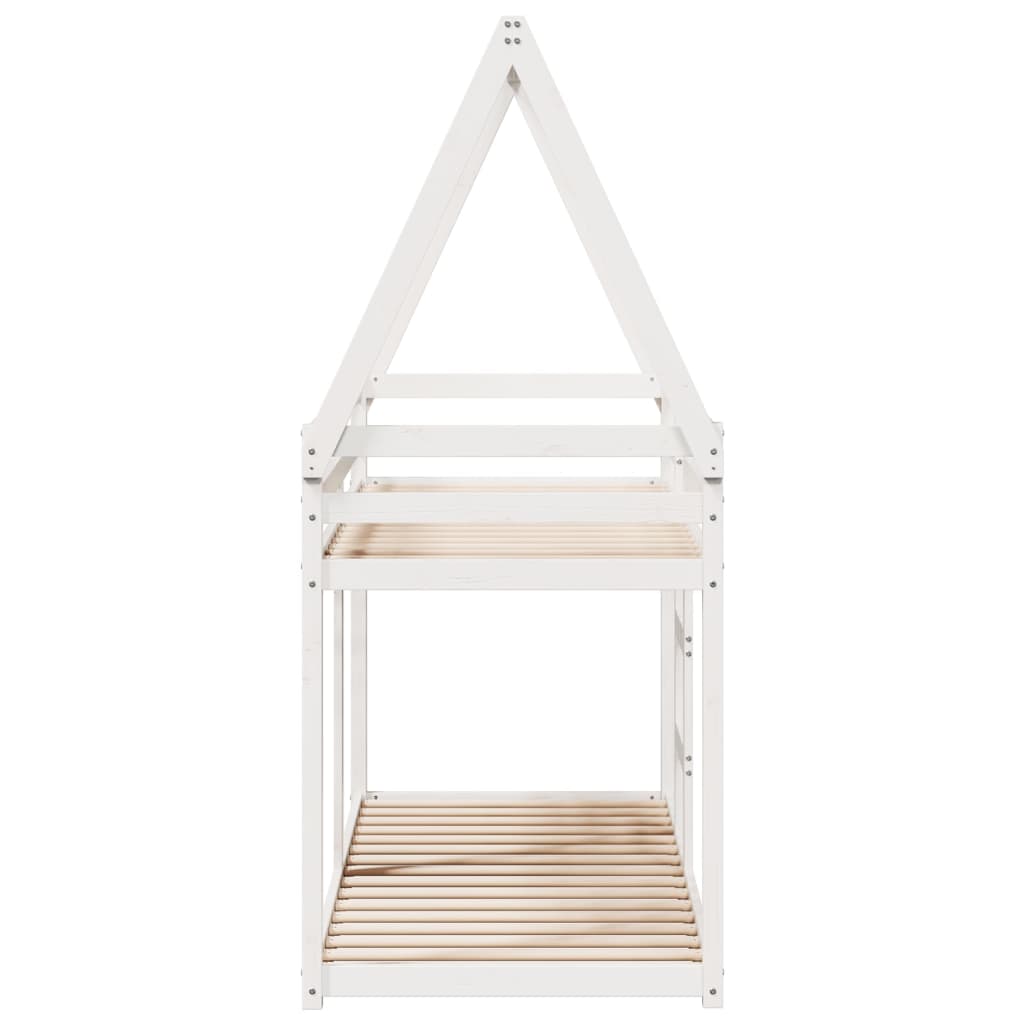 Bunk Bed without Mattress White 80x200 cm Solid Wood Pine - Bargainia.com - 8721102669804 - 3282082