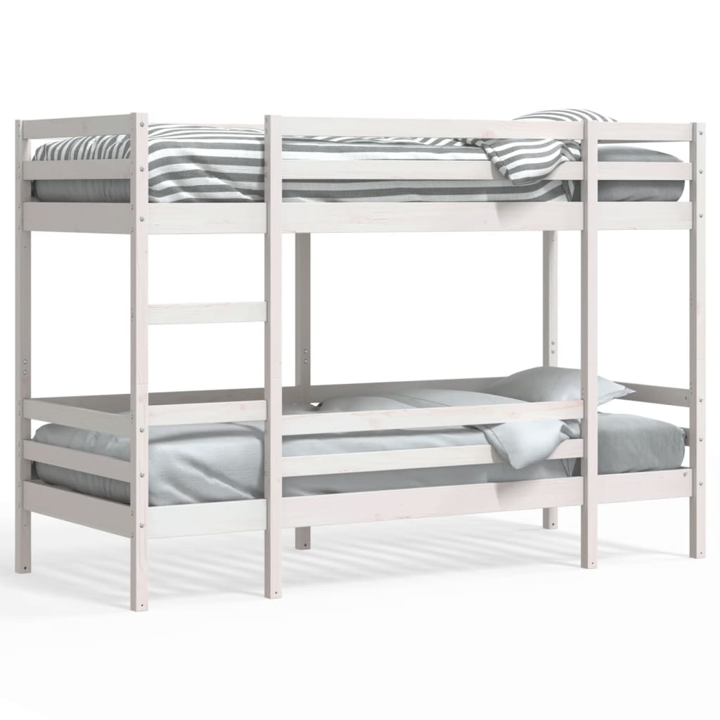 Bunk Bed without Mattress White 80x200 cm Solid Wood Pine - Bargainia.com - 8721102803505 - 3284216