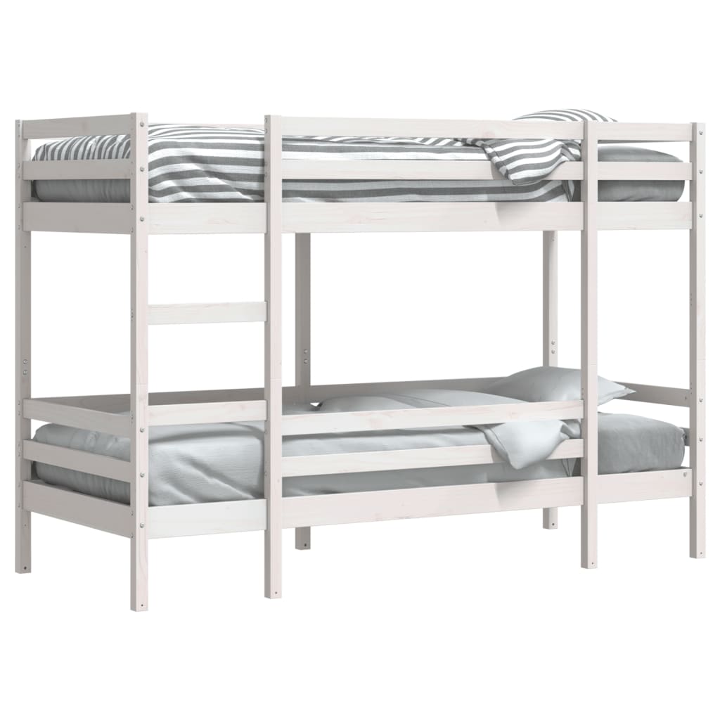 Bunk Bed without Mattress White 80x200 cm Solid Wood Pine - Bargainia.com - 8721102803505 - 3284216